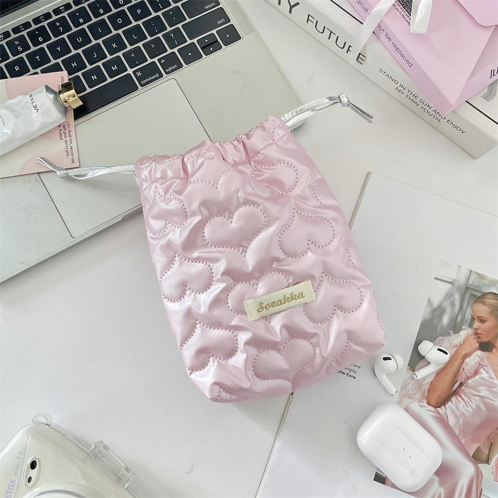 Anti-fall Drawstring Camera Bag Anti-scratch Protective Case Portable Small Lipstick Bag