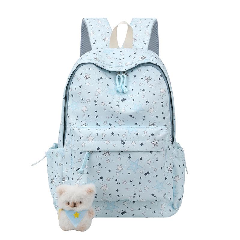 Schoolbag wholesale student schoolbag girl star printing Korean version niche ins backpack Mori college student computer bag male