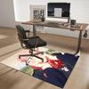 1pc Anime Cartoon Design Jujutsu Kaisen Satoru Gojo Office Chair Mat, Non-Slip Carpet for Home Decor, Suitable for All Seasons.U048