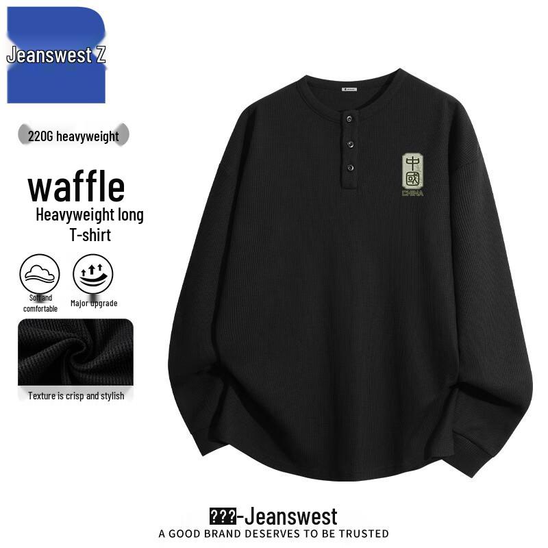 

Jeanswest Men s Chinese Style Bamboo Graphic Long Sleeve Tee 3XL