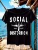 Vintage Punk Rock Band Tshirt Social Distortion EST