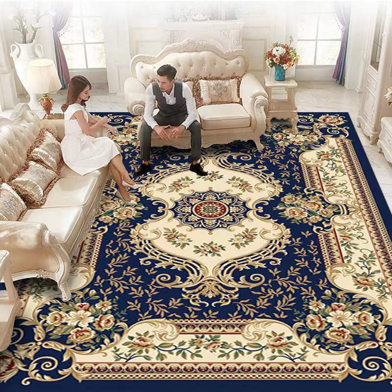 European Style Living Room Carpet Sofa Coffee Table Carpet Large-area Bedroom Bedside Carpet