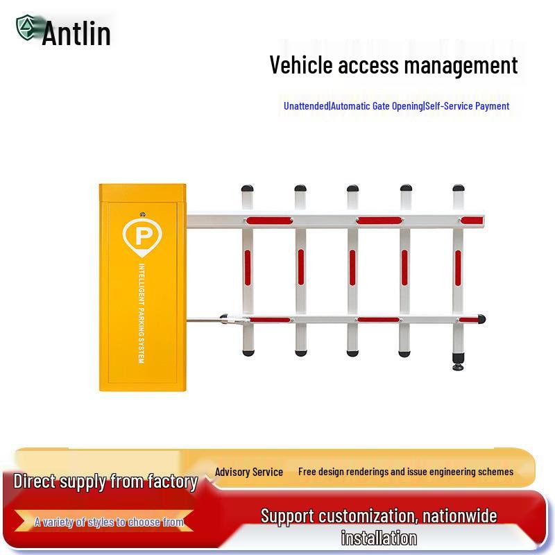 Articulated Arm Straight Boom Barrier for Underground Garage Entrance/Exit with Height Limit Folding Arm