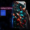 For Samsung Galaxy A35 5G Case Call Flash Series Pattern Printing Tempered Glass+TPU Combo Phone Case