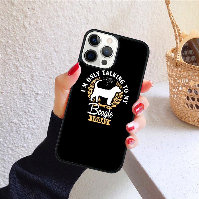 Cute Beagle Mum Dog Phone Case for iPhone 17 Air 16 PRO MAX 15 14 PLUS 12 11 13 Back Cover Fundas Shell Coque
