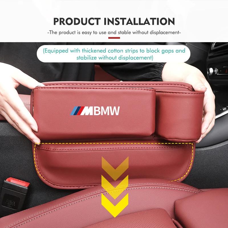 XWOWN1 2025 Hot Multifunction Car Seat Gap Storage Box Pocket Auto Accessories For BMW E84 E87 E90 E91 E92 E93 F10 F20 F30 F40 F15 F25