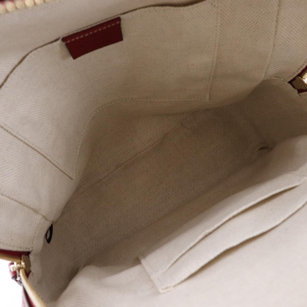 GUCCI Soho Backpack Daypack 536192 Interlocking ChainBackpack Red leather Women Used