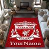 Liverpool Customize Text Area Rug Suitable for Decorate Room Outdoor Kitchen Bedrooms Antislip Carpet Office Home Decor