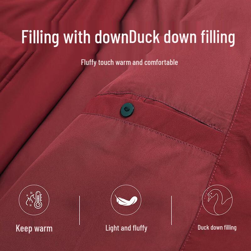 SNOWFLYING Women's Hooded Duck Down Jacket