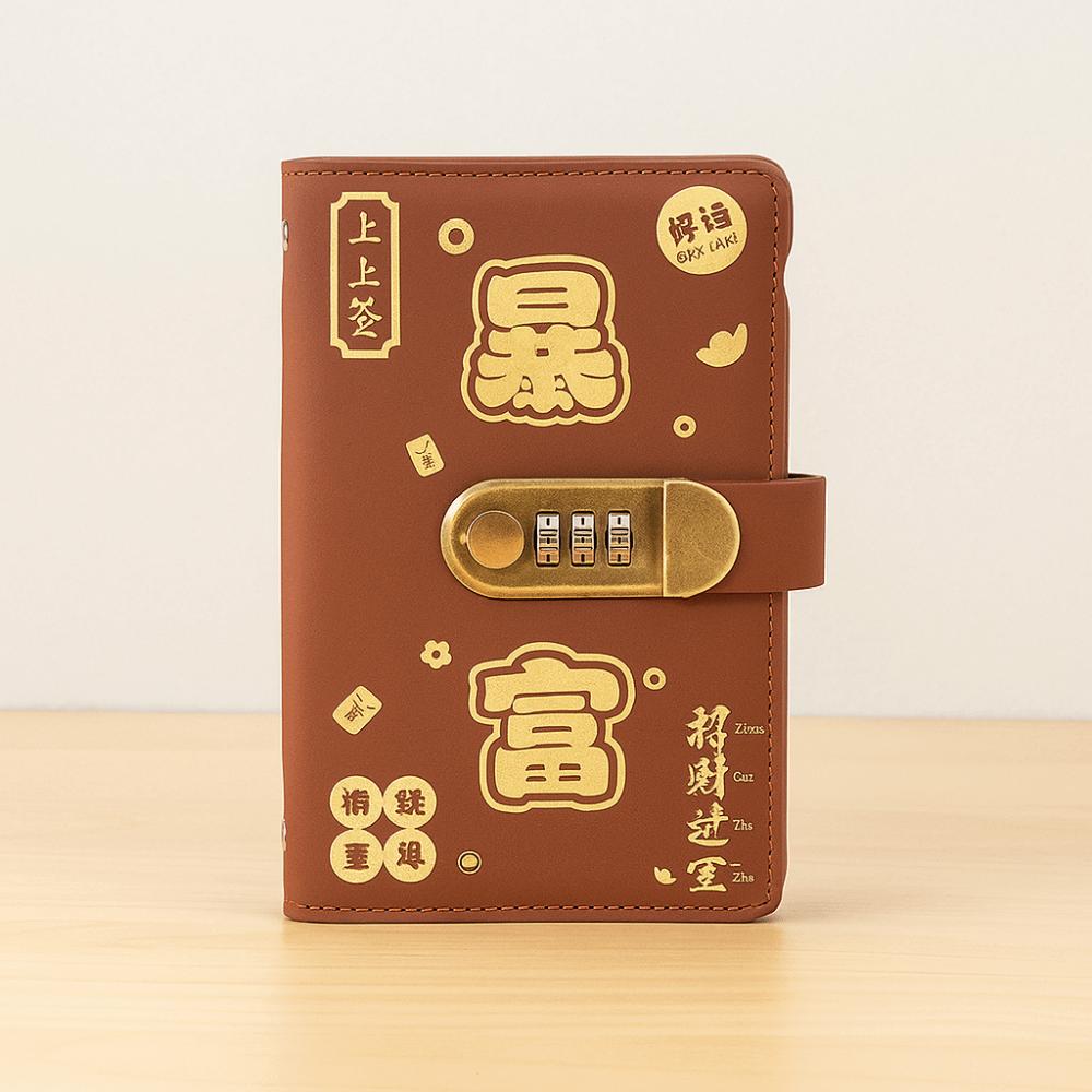 Wallet Storage Budget Binder with Lock With Password Lock Planner Organizer  for Budgeting Planner