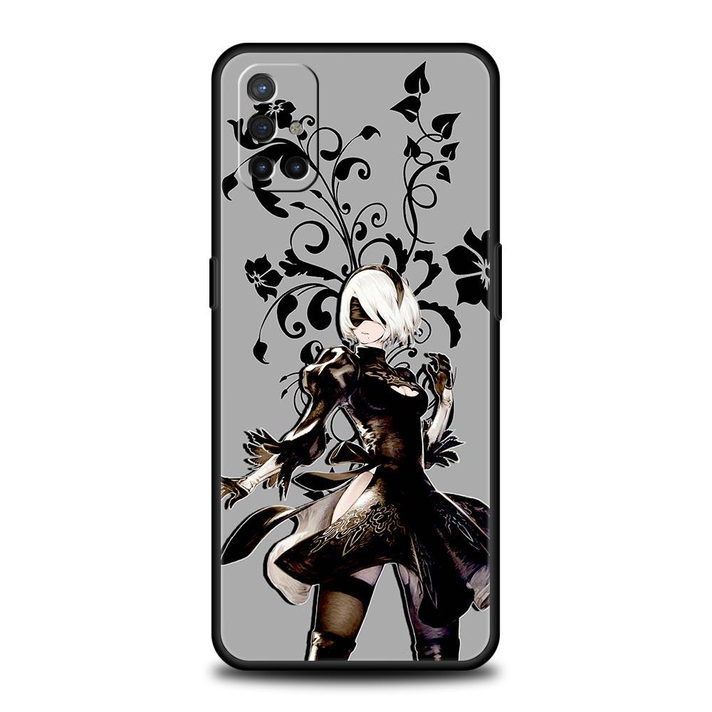 Nier Automata Cartoon For OnePlus 10 Pro 9 8T 8 Nord N10 7 7T 9R Phone Case For 1+ Nord 2T CE 2 N100 N200 Z 5G Soft Black Cover