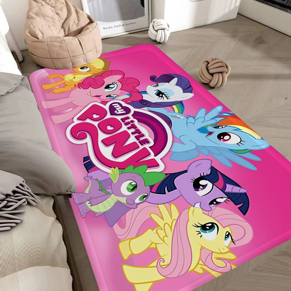 Children Animation L-Little P-Pony Bathroom Mat Kids Room Bedroom Decoration Balcony Anti-Slip Doormat Living Room Welcome Rug