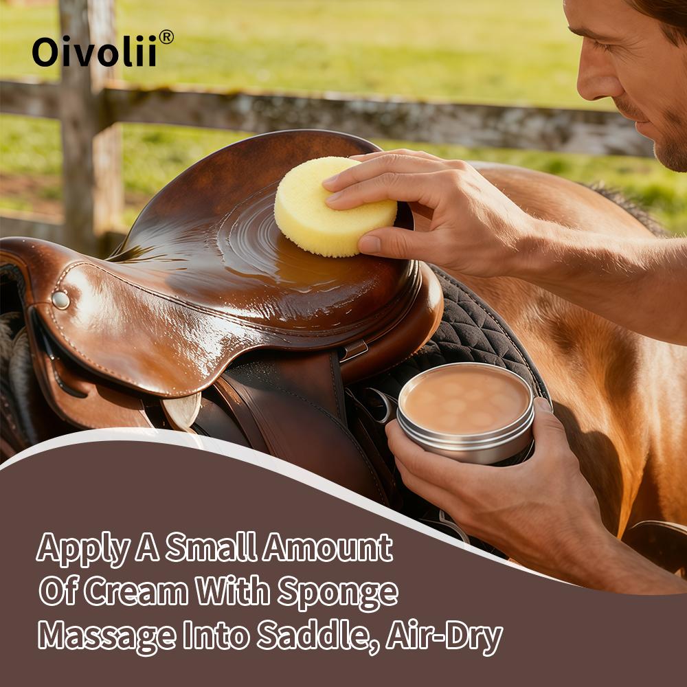Balzám na péči o postroj a sedlo Prémiová kůže Hloubková výživa Voděodolný Zlepšovač lesku Pro koňské sedlo Postroj Boty Péčující krém