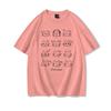 Cute Cat Print Casual Tee Shirt Cotton Harajuku Trend Girls Short Sleeve Tshirt Girls Breathable ONeck Tops Girl Clothing