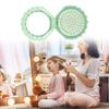 Foldable Mini Comb Featuring Mirror Massage Bristles Lightweight ABS For Women Girls