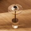 VEVOR Clear Acrylic End Table, Acrylic Side Table with a Solid Base, 11.9 X 11.9 Inch Round Tabletop, 21.4 Inch High, for Coffee, Drink, Food