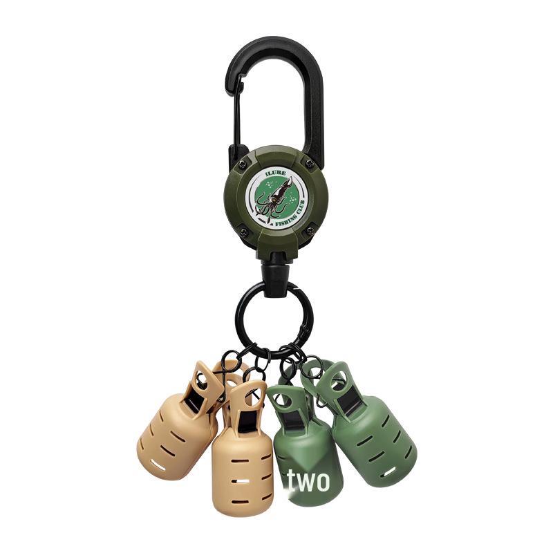 Love Lure Multi-Color Wooden Shrimp Hook Set with Retractable Buckle and Umbrella Needle Cover for Outdoor Use
