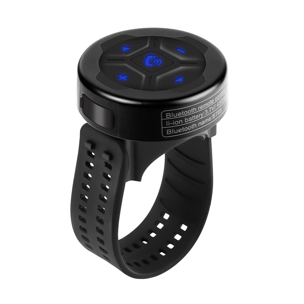 5 Key Wireless Remote Controller Button Helmet Earphone Motorcycle Handlebar Car Steering Wheel Control Media for IOS Android