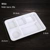 Melamine 6-Compartment Rectangular Meal Plate