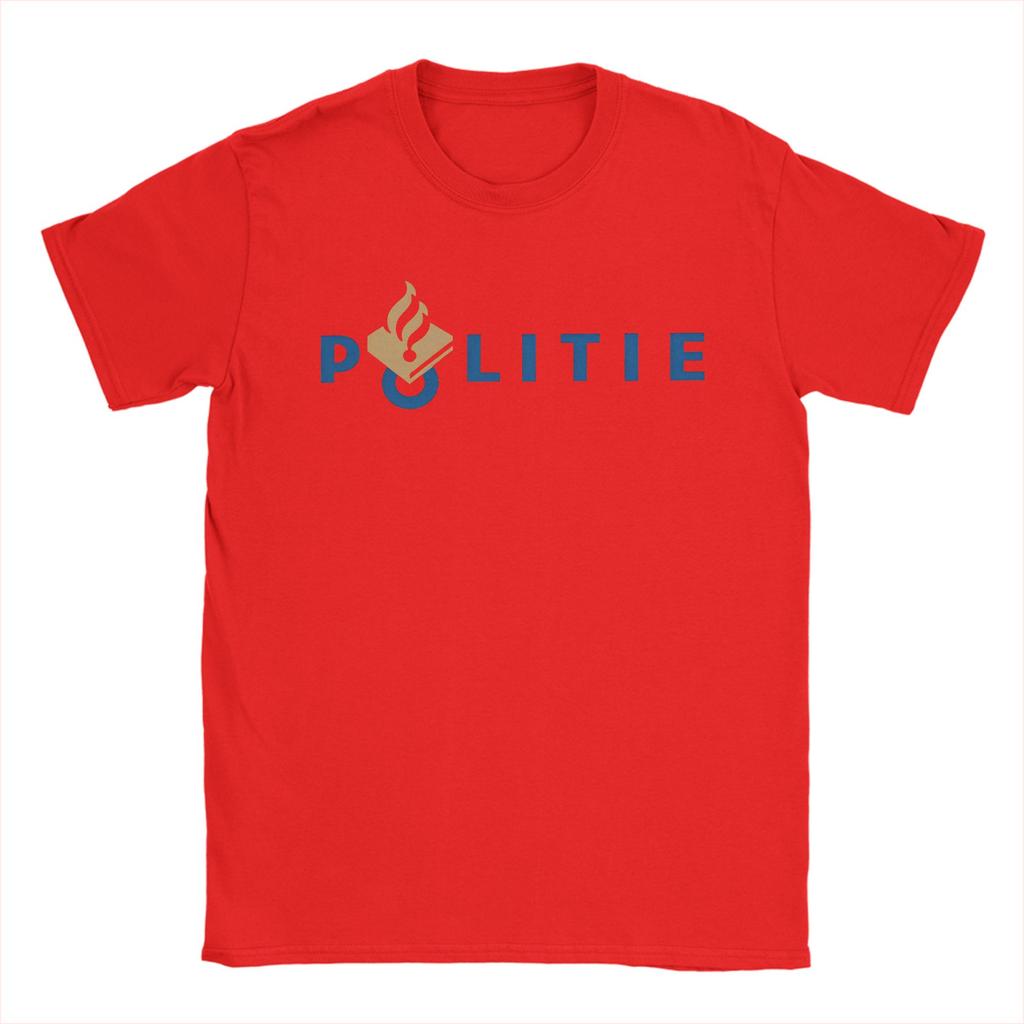 Maglietta Vintage Squadra Arresti Polizia Nazionale Olandese Magliette in Cotone Tee Shirt da Uomo Estive Y2K Casual Manica Corta