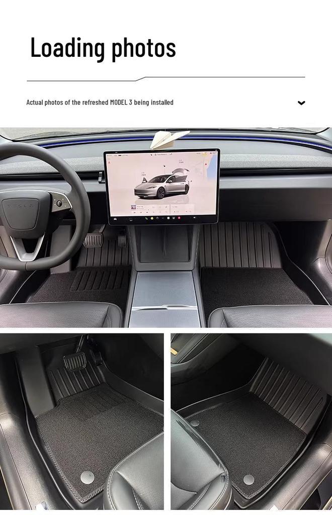 TPE Floor Mats for Tesla Model 3 Interior & Trunk