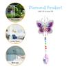 Diamond Mosaic DIY Light Catch Wind Chime Pendant Rhinestone Hanging Wall Ornament Rhinestone Picture Home Decoration Gifts