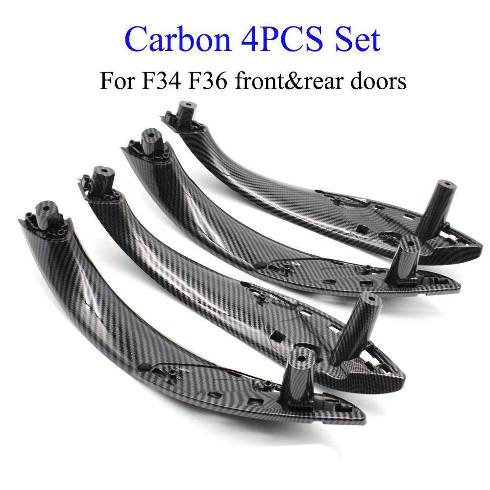 4PCS/2PCS Interior Left Right Door Handle Cover Panel Set For BMW 3 4 Series F30 F31 F32 F33 F34 F35 F36 2013-2018