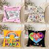 Autism Acceptanc Creative Slogan Pillow Case Cushion Cover Soft Throw Pillow Case For Car Sofa Pillowcase Polyester With Zipper