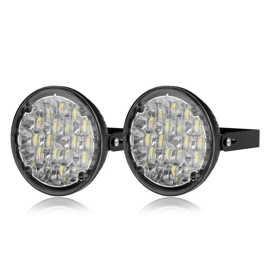 

New 2 Pcs 18LED Car Daytime Running Light Fog Flood Lamp DRL 6500K White