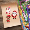 8/16Sheets Christmas Puzzle Stickers Santa Snowman Xmas Tree Make a Face Sticker Kids Party Favors Toy Gift New Year Decoration