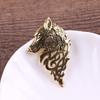 1Pc Vintage Wolf Knight Brooch Jewelry Unisex Collar Pin Buckle Collection