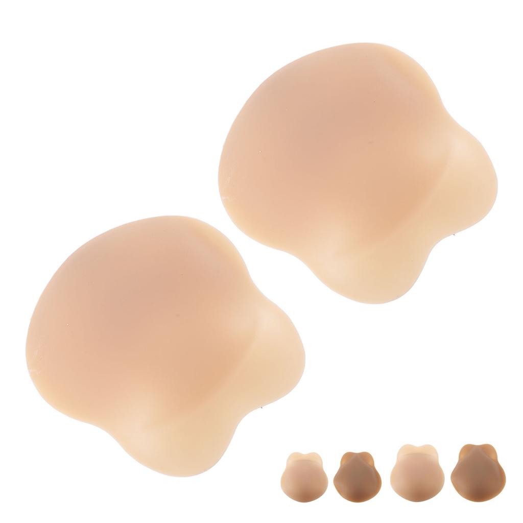 1 Pair Rabbit Ear Shape Silicone Nipple Cover Portable Adhesive Nipple Patch for Women
