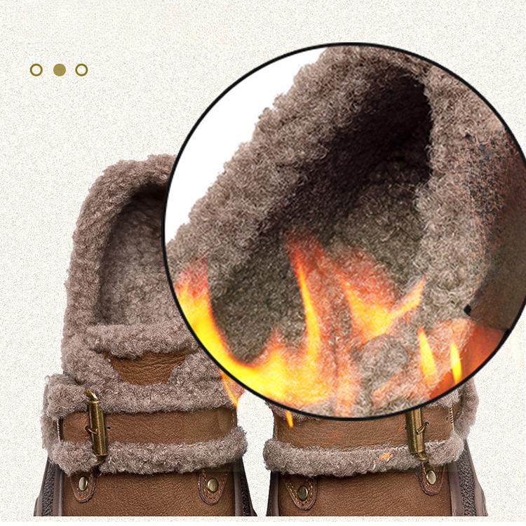 Johnature Plyšové hřejivé retro univerzální mokasíny z pravé kůže Ležérní dámské boty na ploché platformě se silnou podrážkou