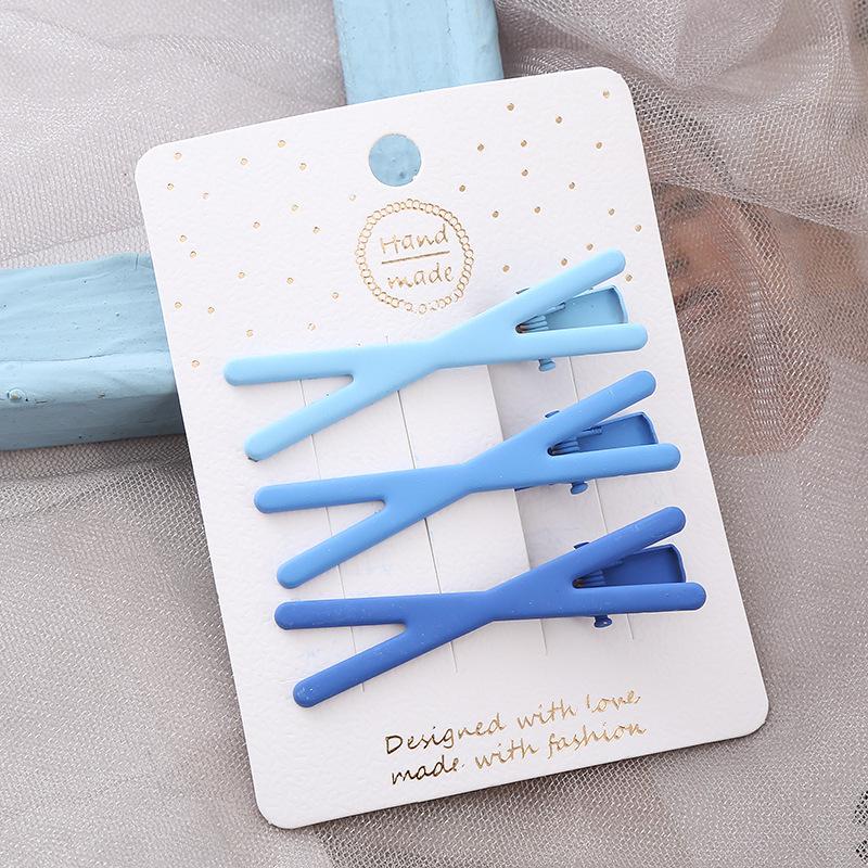 Dopamine Korean Minimalist Milk Coffee Hairpin for Women - Seamless Edge Side Bangs Clip for Frizzy Hair