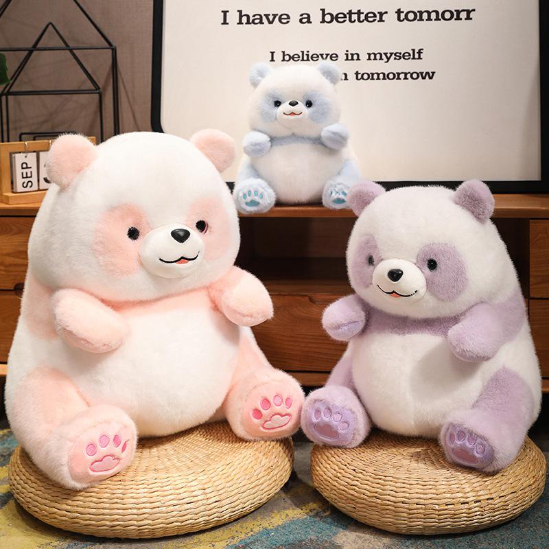 

Dreamy Purple & Pink Panda Plush: Soothing Sleepy Sky Blue Doll 25cm, 0.37KG