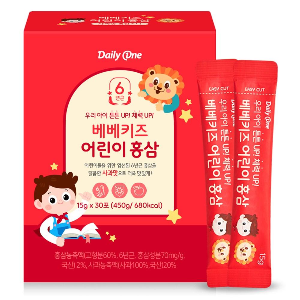 Daily One Bebe Kids Children's Red Ginseng 30p 1 Pcs 450g
