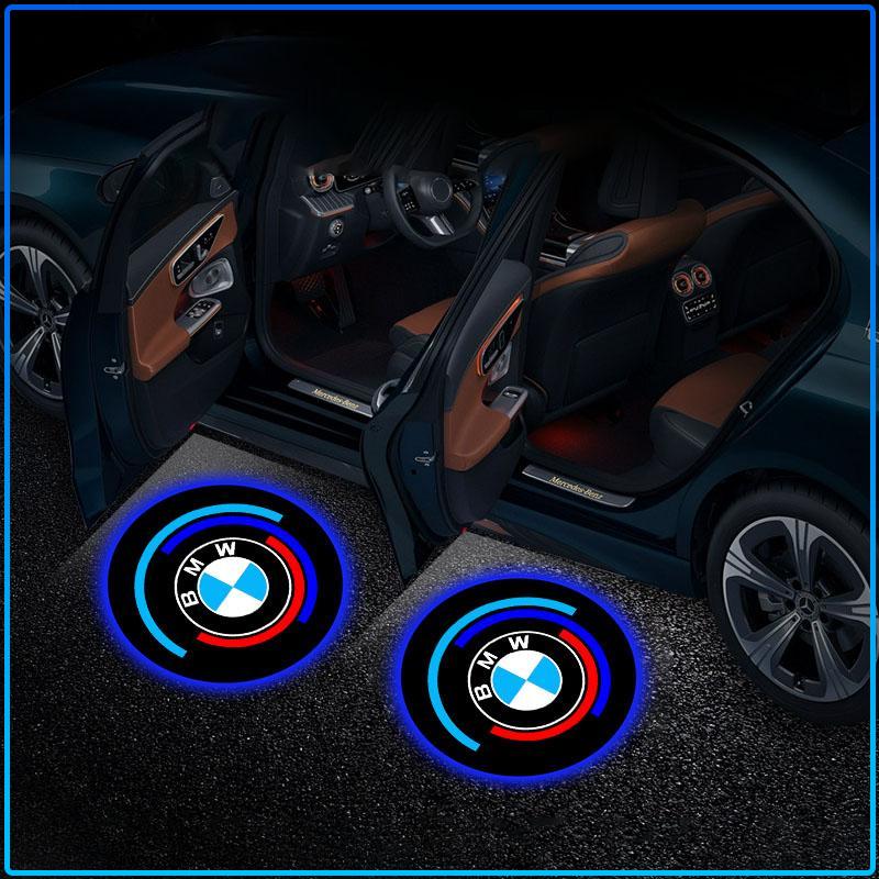2pcs Laser Projector Ghost Shadow LED Car Door Welcome Light For BMW M Performance 1 3 5 7 Series M3 M4 M5 M6 X1 X3 X5 X6 X7 E30 E34 E36 E39 E46