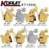 KT1050 Sacs de Briques de Construction Chevalier Guerrier Médiéval, Jouet de Construction Mini Figurine, Modèle Soldat de Château, Cadeau pour Enfants