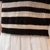 Aiyilian Women's Striped Color Block Knit T-shirt