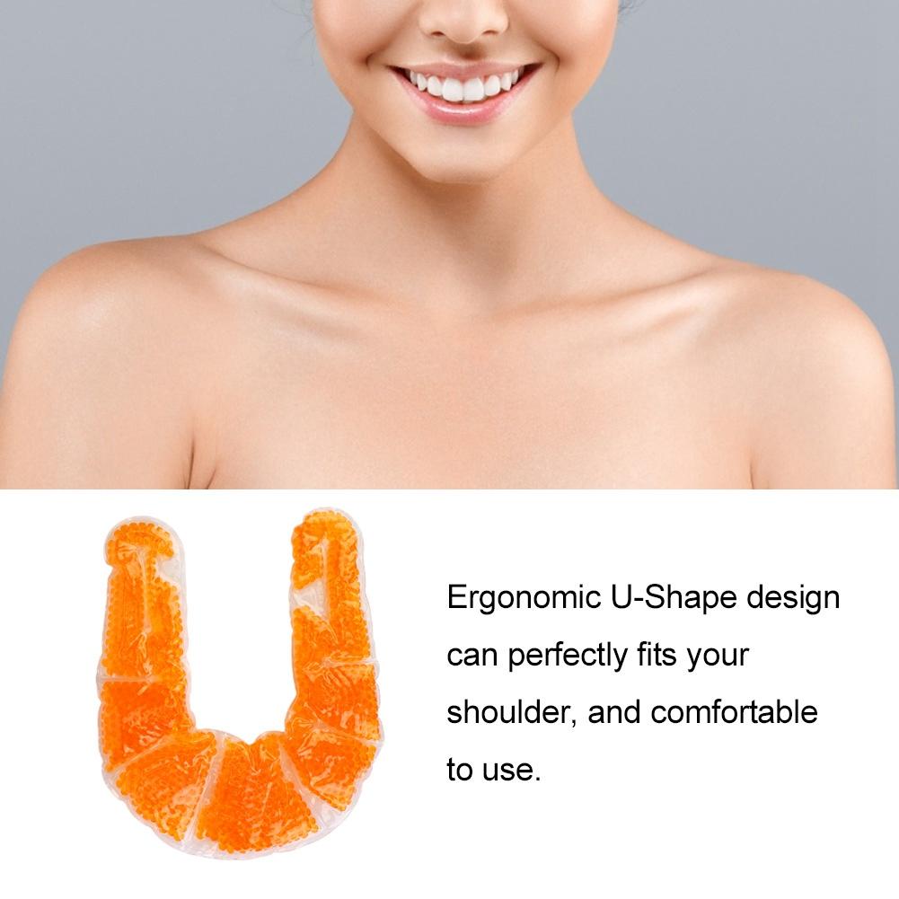 U Shape Shoulder Neck Therapy Gel Bead Ice Hot Nursing Pain Relief Pad Cushion Pack
