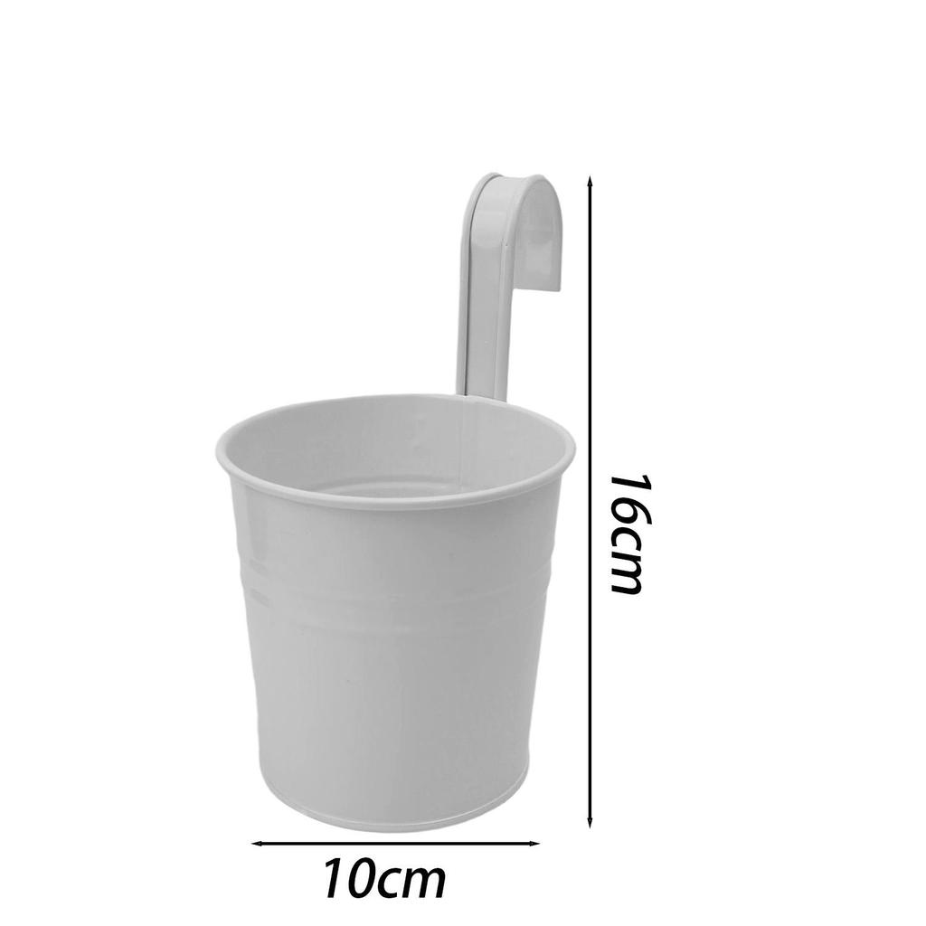 Metall Eisen Hängender Blumentopf Abnehmbarer Doppelhaken Zaun Pflanzentopf Gartenbau Dekor Bonsai Blumenständer Heim Balkon Dekor