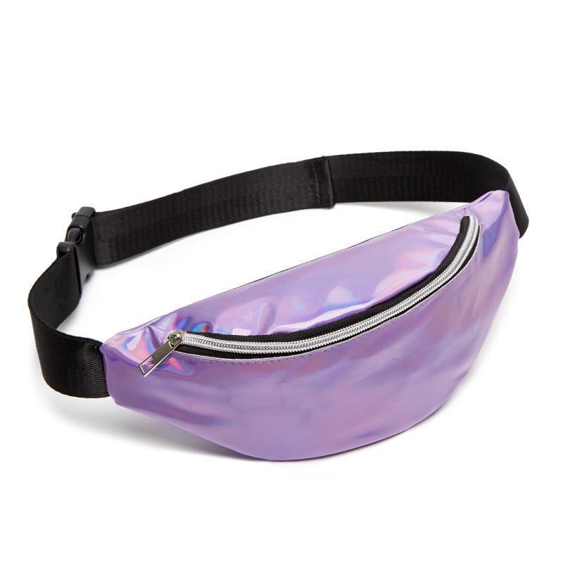 Stilvolle Pailletten-Hüfttasche für Damen aus strapazierfähigem PU-Leder mit zeitlosem Design