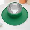 No Tip Pet Water Bowl Silicone Stainless Steel Anti Slip Dispenser Spill Proof Puppy Drinking Bowl For Travel Indoor Kennel