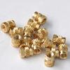 100pcs M3 Thread Knurled Brass Threaded Heat Set Heat Resistant Insert Embedment Nut for 3D Printer Voron 2.4 M3x5x4