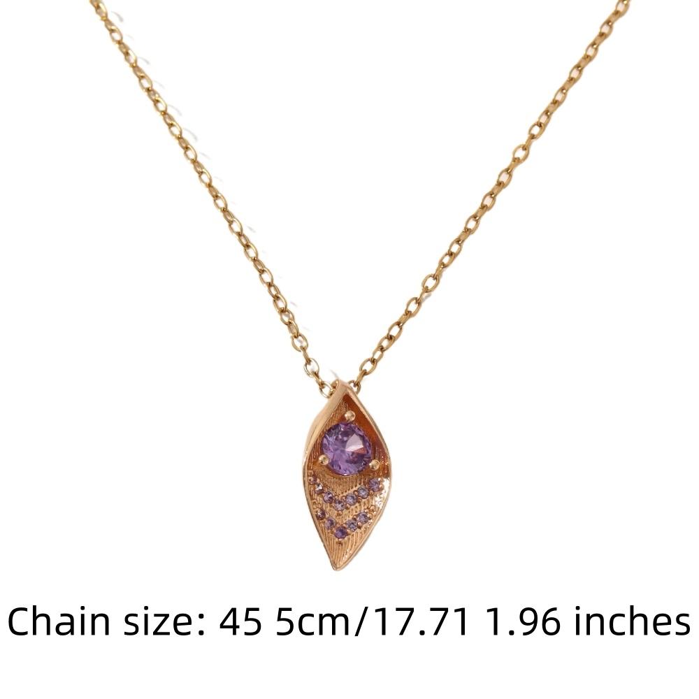 Modische Zirkonia Kirschblüten Anhänger Halskette, Zierlicher Blumenschmuck für Damen