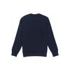 Adidas Solid Color Logo Print Three-Stripe Crewneck Sweatshirt Men Tops Navy GK9079