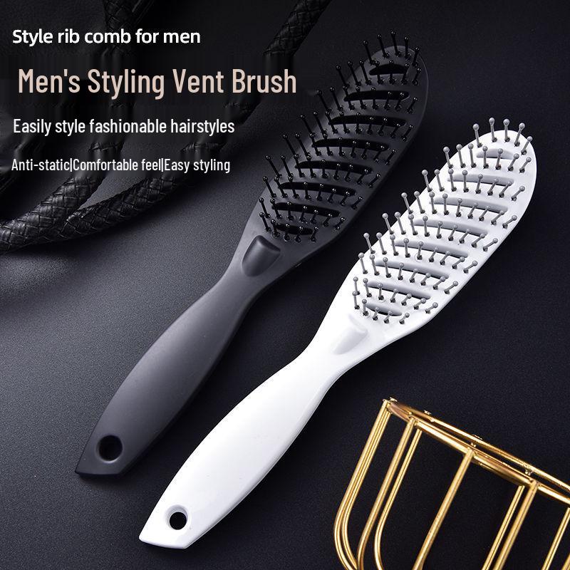 Wide-Tooth Hair Straightening, Curling, and Scalp Massage Comb Set