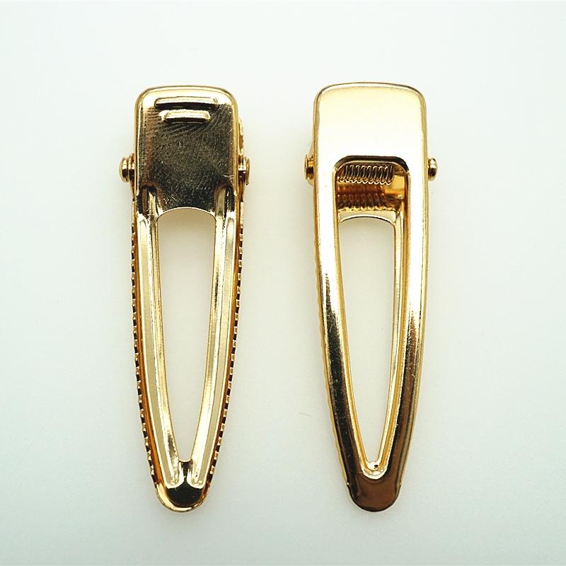 10pcs gold/rhodium Hair Clips Fashion square Hairpin Blank Base for Diy Jewelry Making Pearl Hair Clip Setting craft supplie