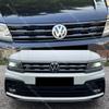 Skirta VW Tiguan MK2 R-Line 2017-2021 Priekinio buferio Žibintų antakių Centrinės grotelės Rūko žibinto Juodos apdailos juostelės Lipdukai Apdaila