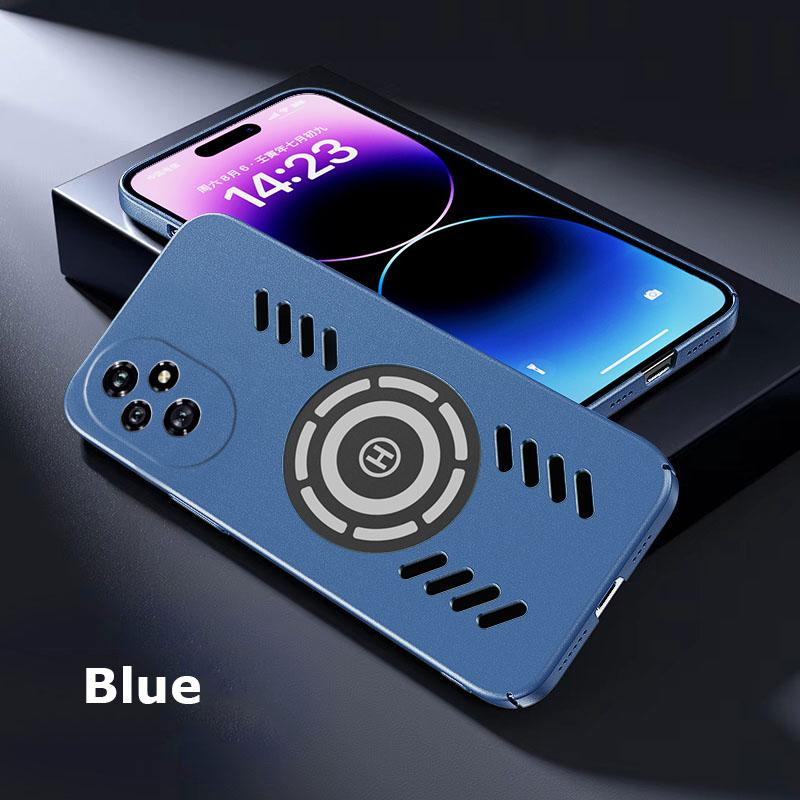 For Honor 200 100 Pro Rock Sand Ice Magnetic Heat Dissipation Matte Anti-fingerprint PC Case Breathable Cooling Anti-slip Cover Shell